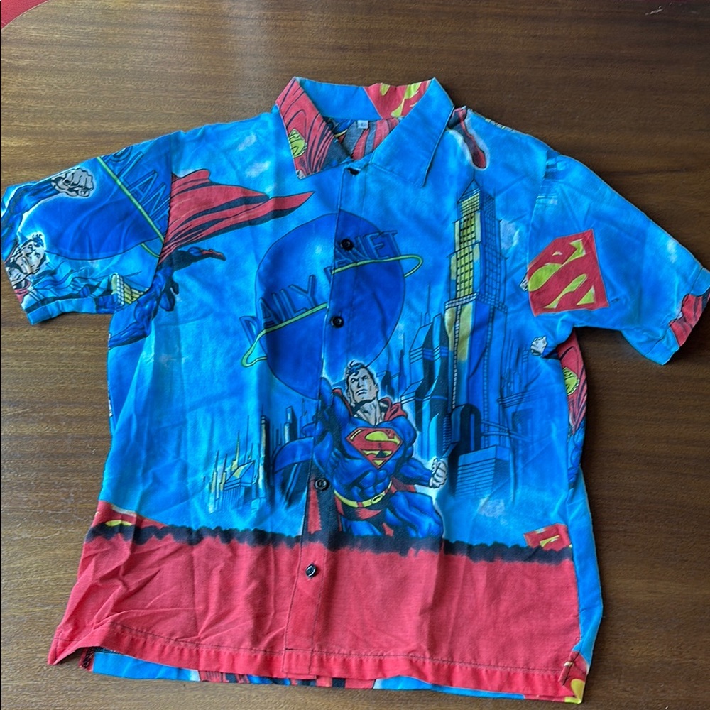 Vintage Super-Man Button-Up Shirt